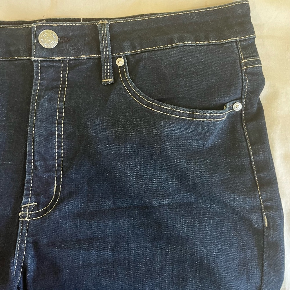 Seven7  High Rise Vintage Straight Blue Jeans Women’s Sz 14‎ - Picture 5 of 13